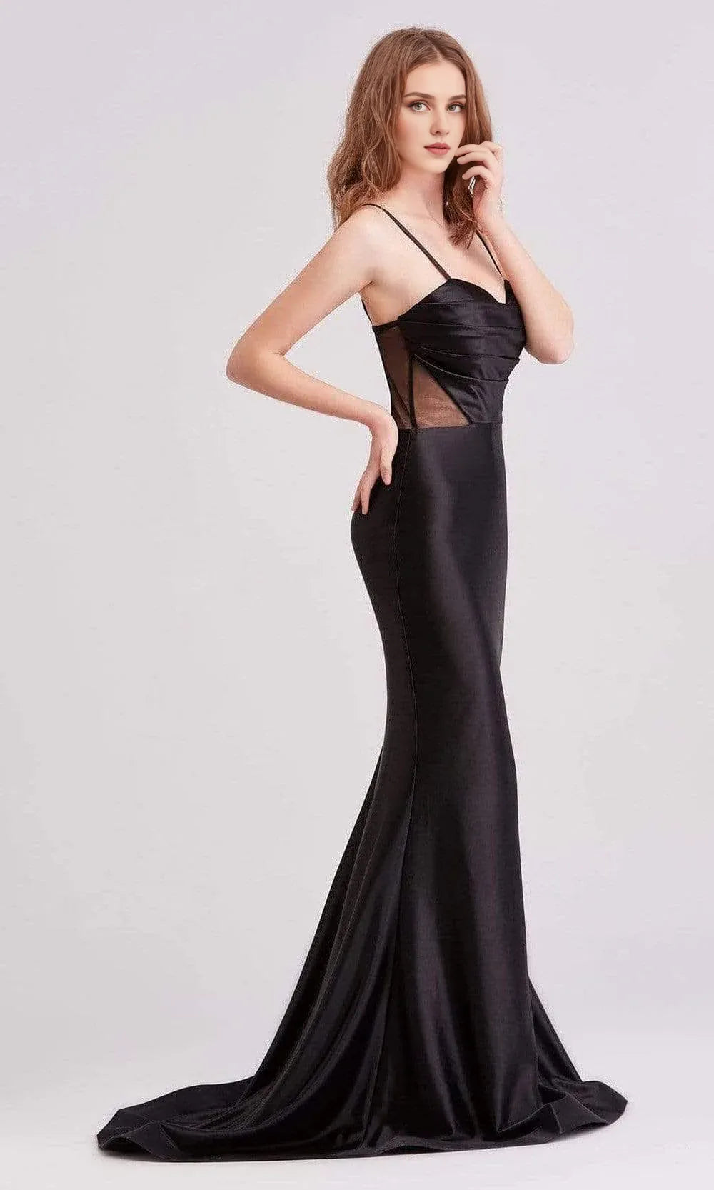 Gowns Evening Dresses/ Spaghetti straps Cowl Sweetheart Sleeveless Satin Floor length Prom Dress/ Evening Dresses/ Formal Women's Dresses/ Prom Dress Shops